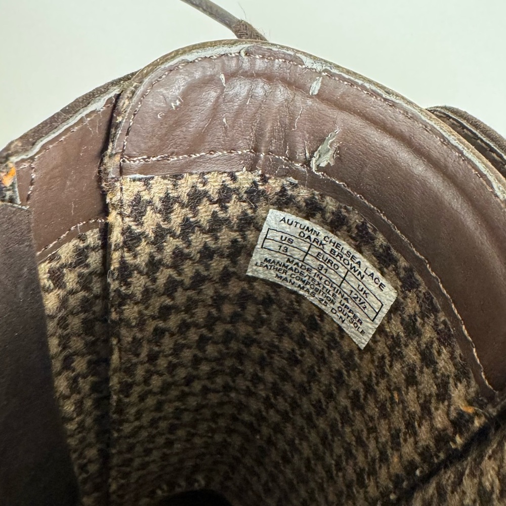 Cole Haan Autumn Chelsea Lace Boots in Dark Brown - Picture 7 of 9